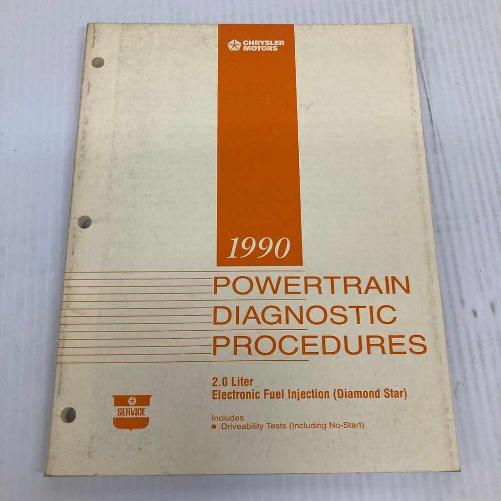 Chrysler Powertrain Diagnostic Procedures 2.0L EFI 1990